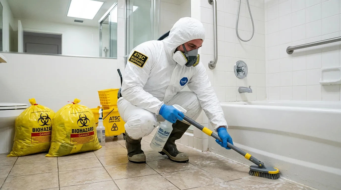 Decontamination equipment deployed for Blood Cleanup in Portsmouth